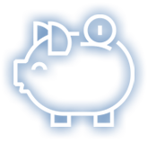 piggy bank representing CAHPCU's savings accounts